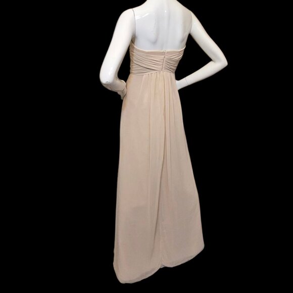 Strapless Chiffon Bridesmaid Maid of Honor Formal sz 2 - Picture 4 of 5